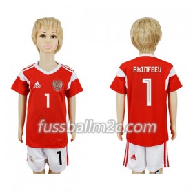 Fußballtrikots Russland Akinfeev 1 Kinder Heim Trikotsatz WM 2018